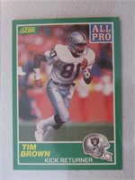 1989 SCORE TIM BROWN ALL PRO RAIDERS