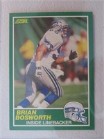 1989 SCORE BRIAN BOSWORTH SEAHAWKS