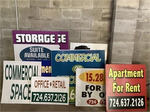 Assorted Advertisement Signs