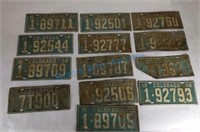 Grouping of 1938 Colorado plates