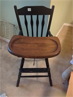 Vintage wood high chair