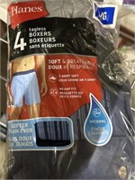 Hanes 4 tagless boxers soft and breathable L/G