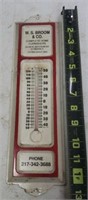 Advertising Thermometer W.S.Broom & Co.