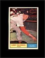 1961 Topps #266 Lindy McDaniel EX to EX-MT+