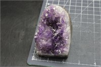 Amethyst Cut Base With Chalcedony Inclusions