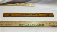 Yetter Wooden Advertising Ruler Colchester IL