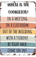 School Counselor Door Sign Where Is The Counselor