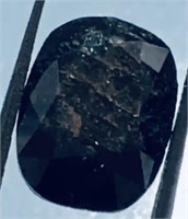 GIA Certified 6.10 ct Cushion Cut Black Diamond