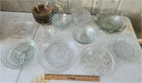 Decorative Glass Serving Bowls & Plates