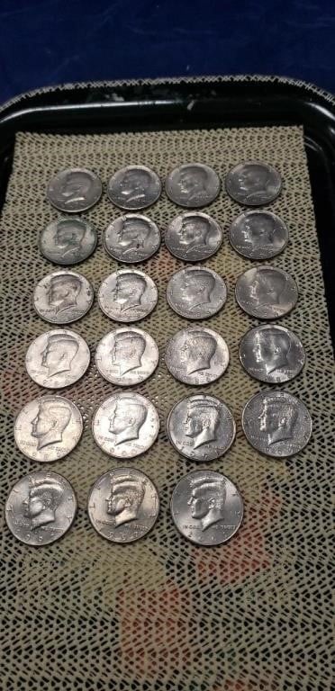 (23) Assorted Kennedy Half Dollar Coins