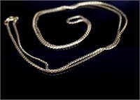 18ct yellow gold "serpentine" chain necklace