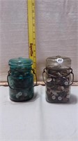 2 Jars of Old Buttons