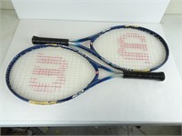 2 Wilson US Open Titanium Tennis Racquets