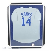 Ernie Banks Signed Chicago Cubs Jersey (PSA/DNA)