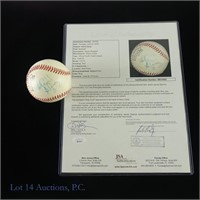 Harry Caray Signed Pacific Coast Baseball (JSA)