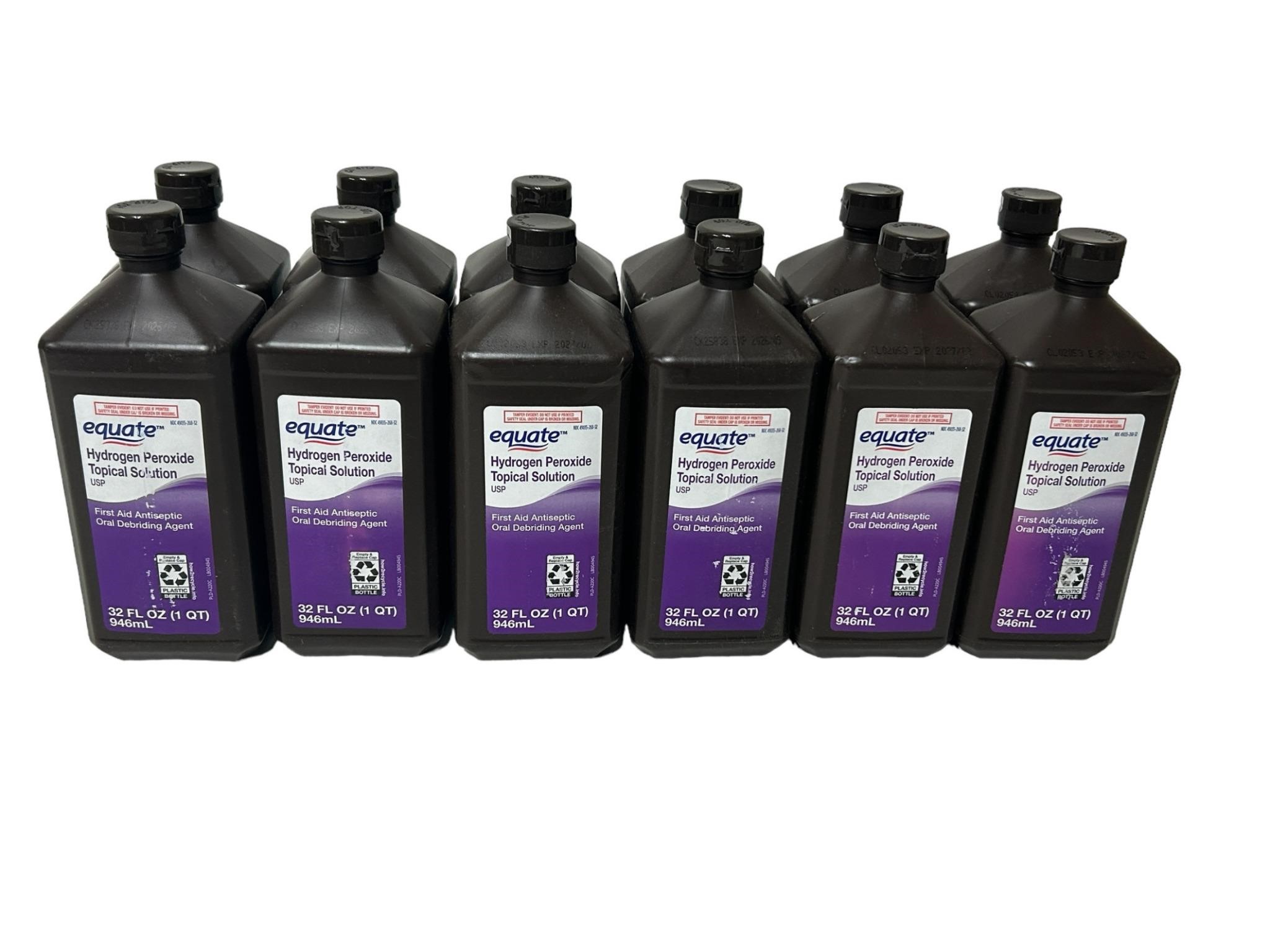 (Lot of 12) Hydrogen Peroxide Topical Solution