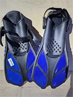 Blue Snorkel FIns w\Snorkler (S/M 4.5-8.5)