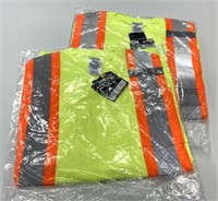 2 New Kamazu Hi-Viz Size S Safety Shirts