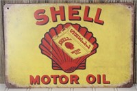 Shell Motor Oil Metal Sign (8"x12")