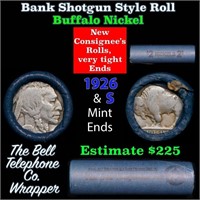 Buffalo Nickel Shotgun Roll in Old Bank Style 'Bel