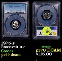 Proof PCGS 1975-s Roosevelt Dime 10c Graded pr69 d