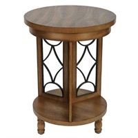 Decor Therapy Roberta Side Table Brown
