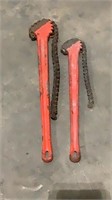 (Qty - 2) Ridgid Chain Pipe Wrenches-