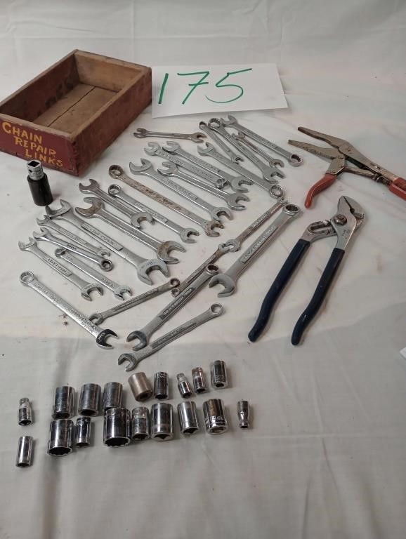 ASSORTED SOCKET & WRENCH AND MORE