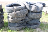 (4) baled tires