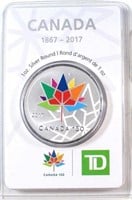 Canada 1867-2017 Canada 150 .999 Fine Silver 1 oz.