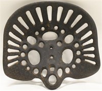 Vintage Cast Iron Tractor Seat