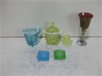 Assorted Art Glass Items See Info