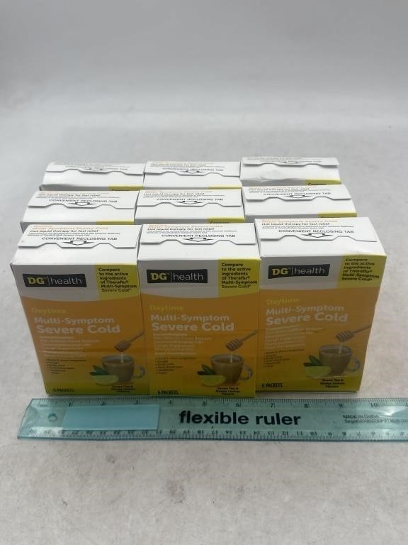 LOT OF 9 DG Health Daytime Muilt-Symptom Sever