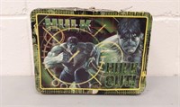 The Incredible Hulk lunch box.  Bent on the top of
