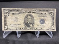 1953-A Blue Seal Silver Certificates