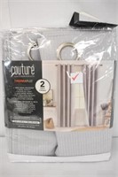 BLACK OUT CURTAINS - GREY PATTERN