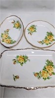Royal Albert Plates Platters Tea Rose Pattern