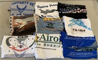 W - LOT OF 9 GRAPHIC TEES SIZE 2XL (Q85)
