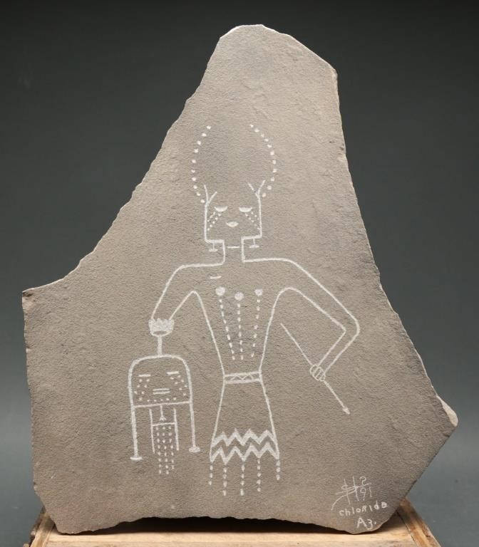 Petroglyph Reproduction Art Slab