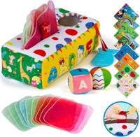 $20  Auney Baby Tissue Box  Montessori Toys  6-12M