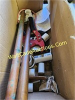 Plumbing Items - Copper Tubes, Pipe Cutters , PVC