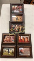Framed pics Asia and Africa, Welcome sign, metal