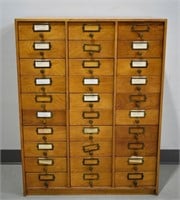 Vintage 30 Drawer Floor Storage Cabinet