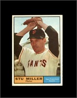 1961 Topps #72 Stu Miller EX to EX-MT+