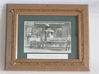 VTG RARE 1911 WINSTON SALEM NC WOOD FRAMED THE