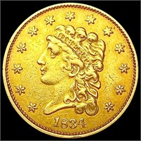 1834 $2.50 Gold Quarter Eagle HIGH GRADE