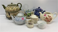 Assorted Teapots and more; a few chips