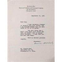 ATT President Gene McNeely Signed Letter