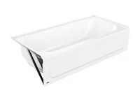 60 in. x 30 in. Soaking Tub with Left Drain