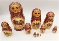 Russian Nesting Dolls Signed & Dated